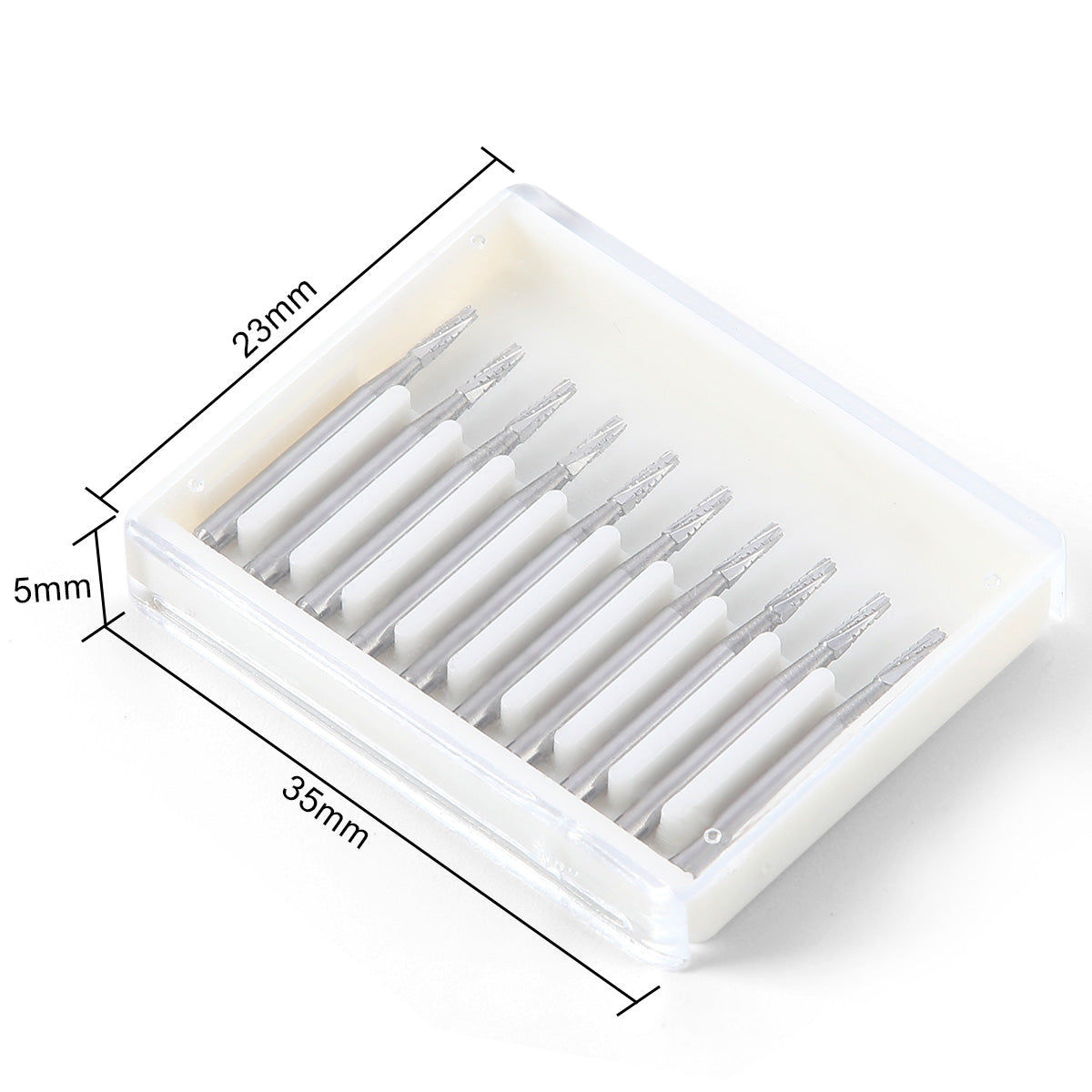 Dental Carbide Bur FG #701 Flat End Taper Fissure Crosscut 10pcs/Box - azdentall.com