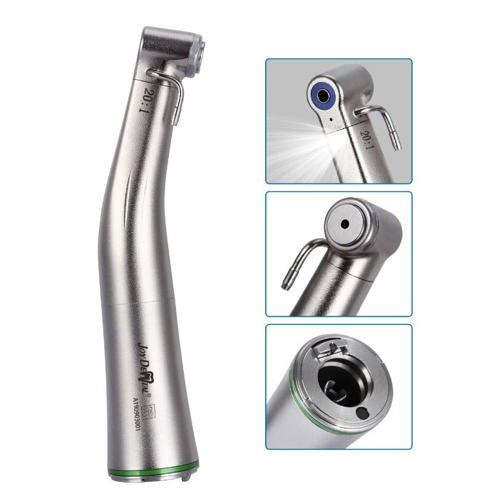 Dental 20:1 Fiber Optic Implant Contra Angle Handpiece LED Push Button - azdentall.com