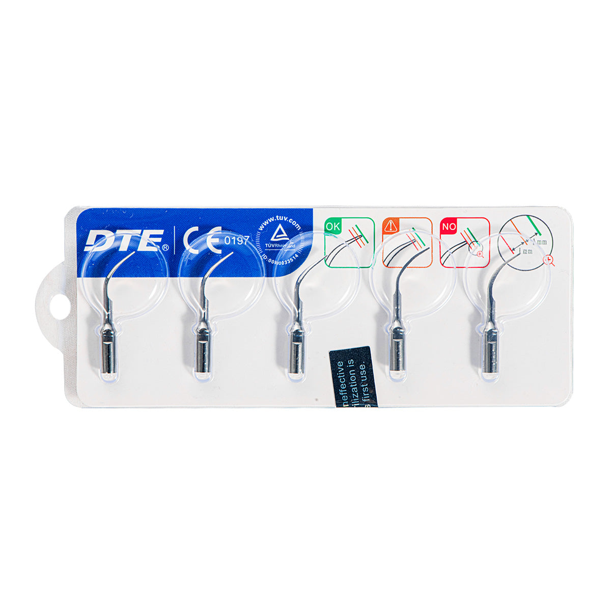 Woodpecker Ultrasonic Scaler Tips for DTE D1 Series 5pcs/Set - azdentall.com