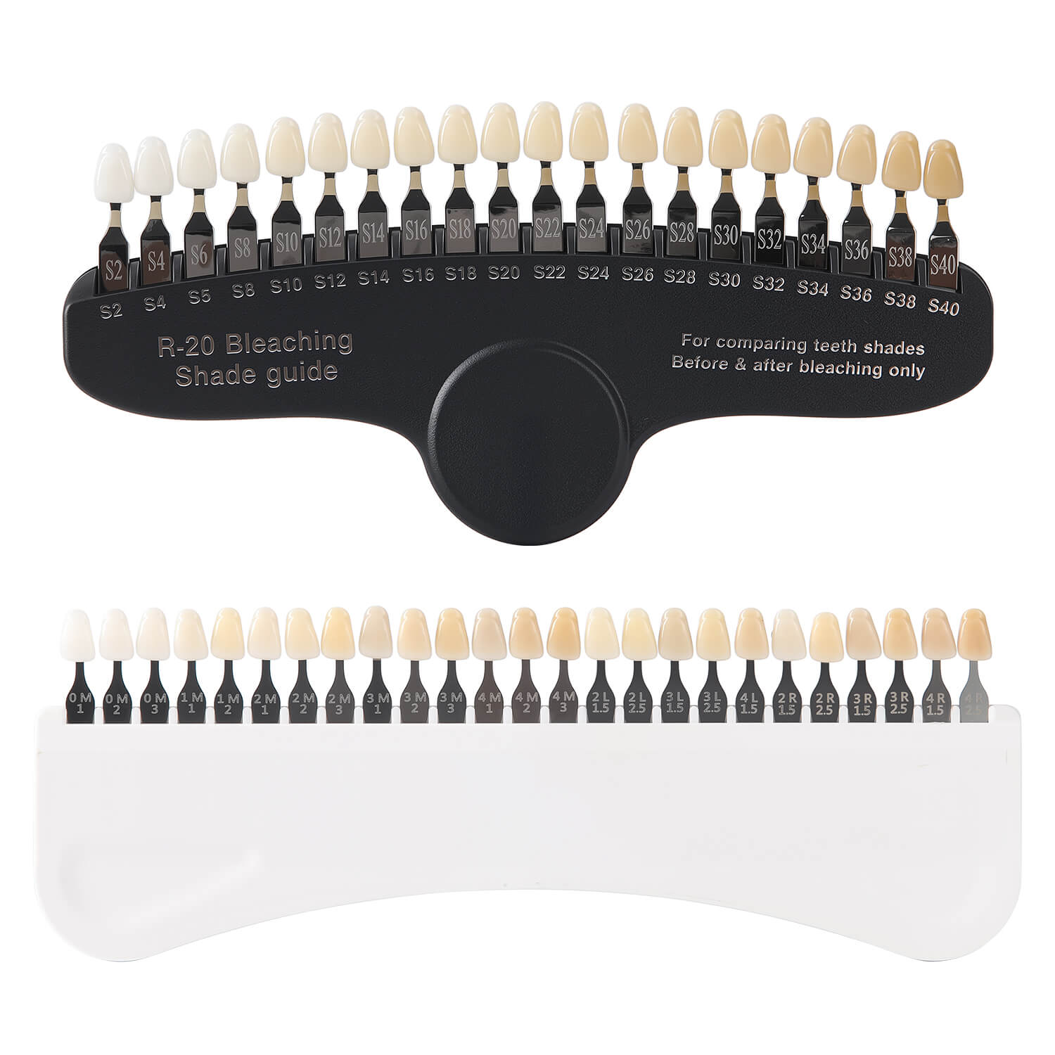 Dental Bleaching Shade Guide Tooth Whitening Shade Chart 20/25 Shade - azdentall.com