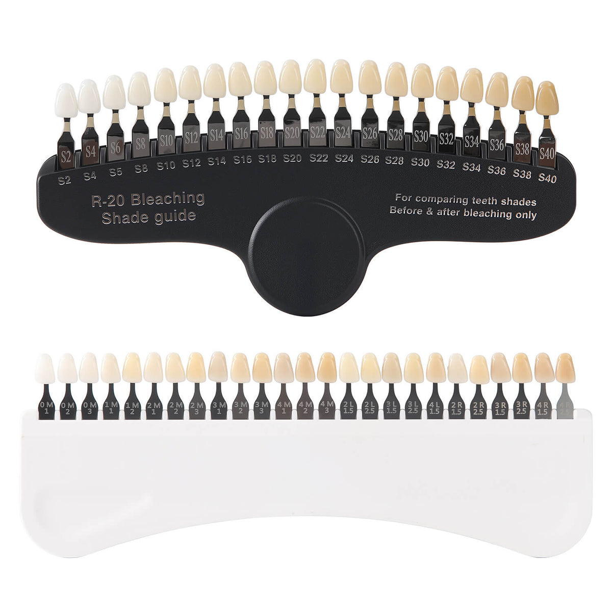 Dental Bleaching Shade Guide Tooth Whitening Shade Chart 20/25 Shade ...