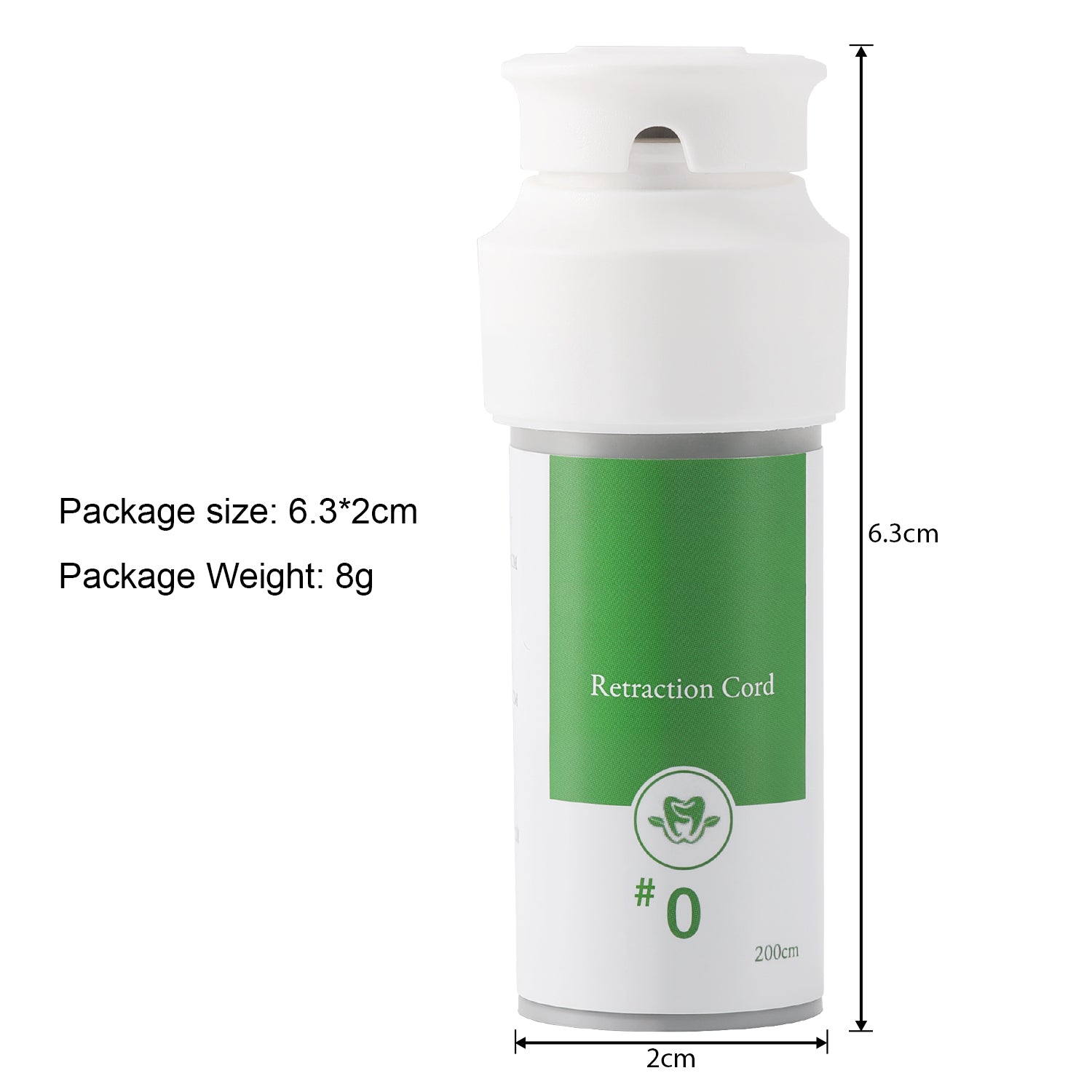 Dental Gingival Retraction Cord Cotton Hard Soft Line 5 Sizes #1 # 2 #0 #00 #000 2m/Bottle - azdentall.com