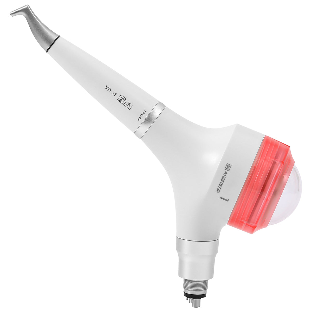 ZDENT Dental Air Polisher Prophy Teeth Whitening A1S Detachable 360° Rotating Handpiece With 4 Holes Quick Coupler Red - azdentall.com