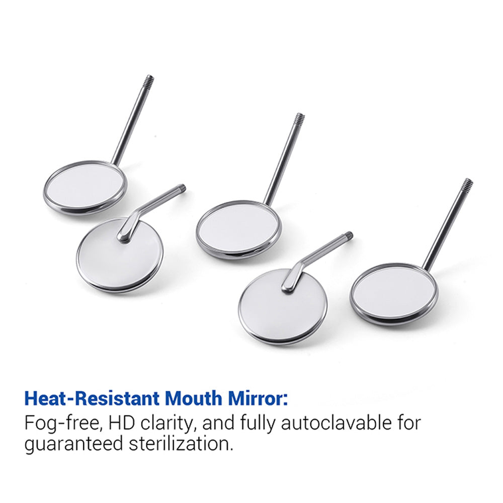 Dental Mouth Mirror Autoclavable Standard (120°C) / Surgical Grade (130°C) 12pcs/Box