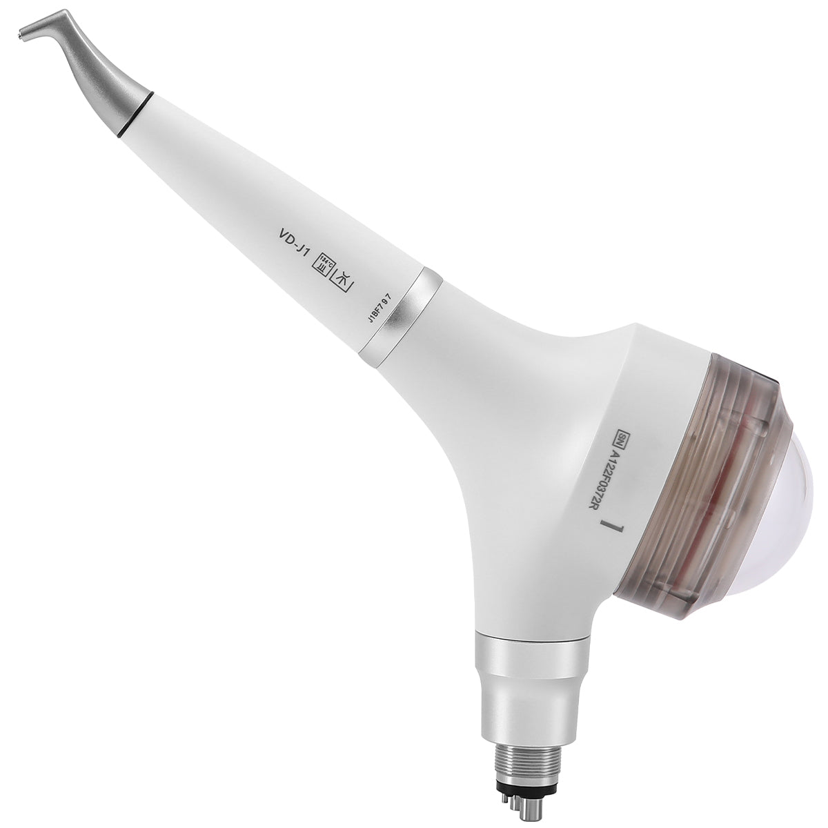AZDENT Dental Air Polisher Prophy Teeth Whitening A1S Detachable 360° Rotating Handpiece With 4 Holes Quick Coupler Light Grey - azdentall.com