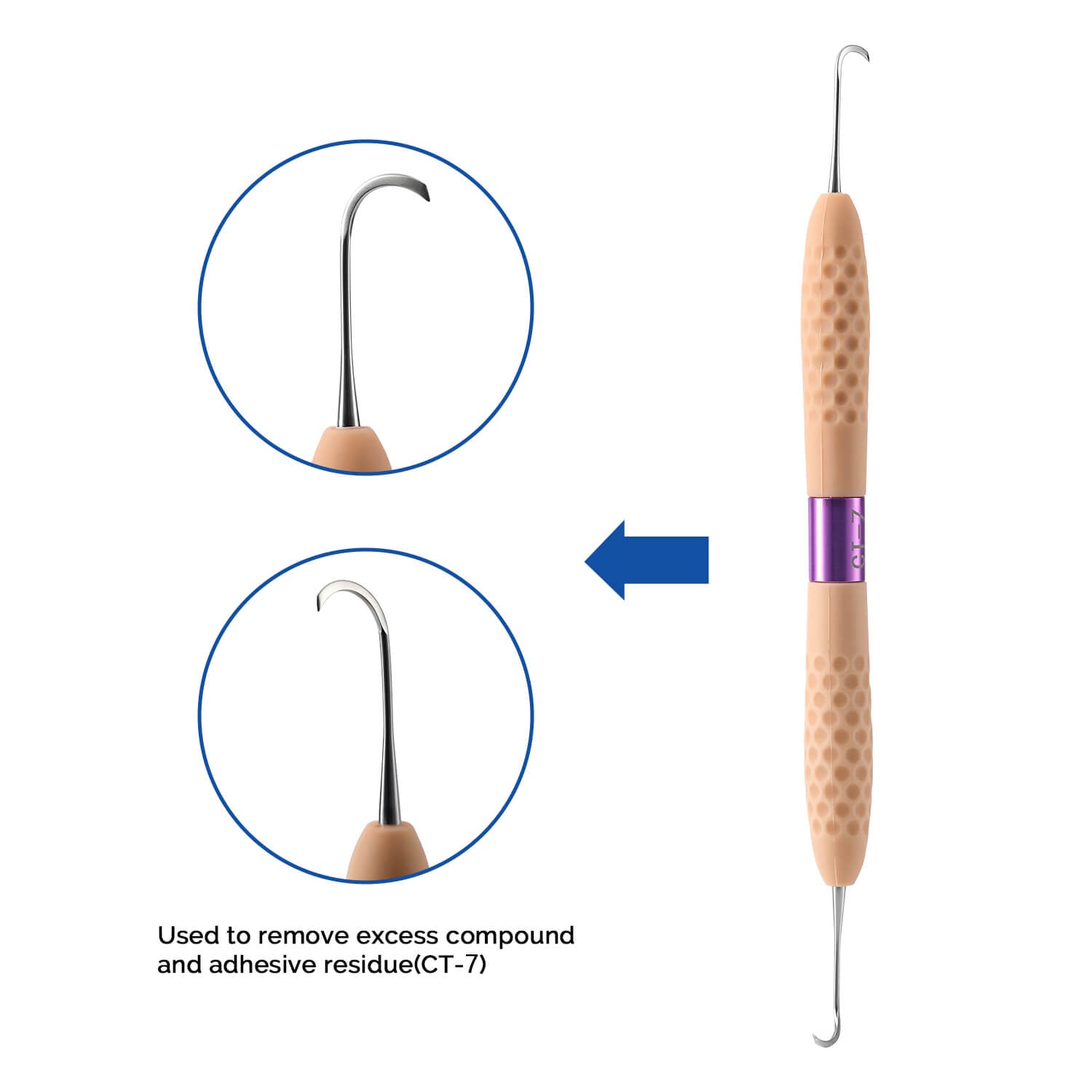 Dental Resin Plugger Aesthetic Resin Restoration Filling Instrument Kit CT1-CT7 - azdentall.com