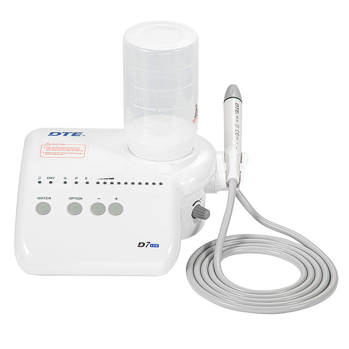 Woodpecker DTE D7 LED Ultrasonic Scaler 8 Tips Detachable Handpiece Scaling+Perio+Endo 2 Water Bottles - azdentall.com