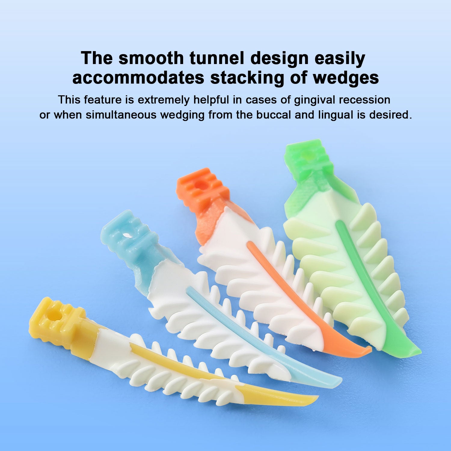 Dental Composite Wedges With Hole Strata Wedges Mixed Color - azdentall.com