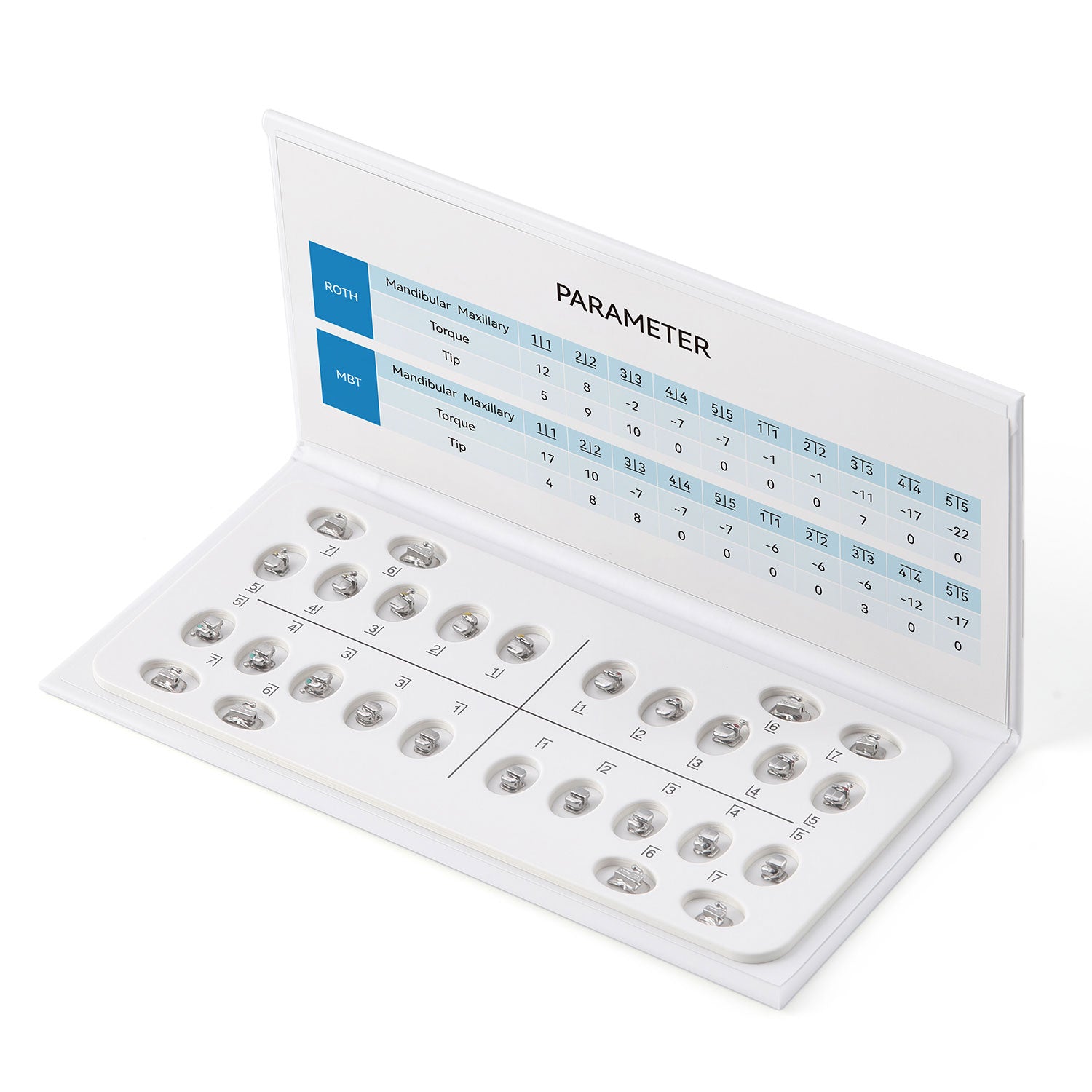 AZDENT Dental Metal Self-Ligating Brackets Roth/MBT .022 Hooks 345 With Buccal Tube Movable Hook Auxiliary Hole 20+8/Box - azdentall.com