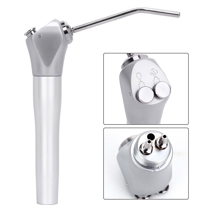 Dental 3-Way Syringe Air Water Spray with 2 Tips Tube Nozzles - azdentall.com