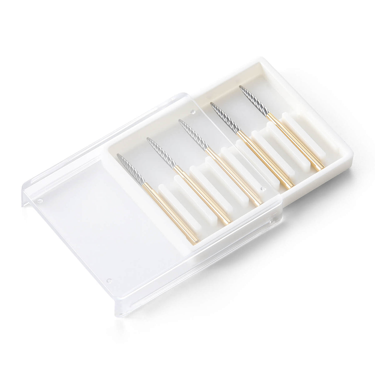 AZDENT Dental Tungsten Carbide Burs FG48L-012 Trimming & Finishing Taper Fissure 5pcs/Box - azdentall.com