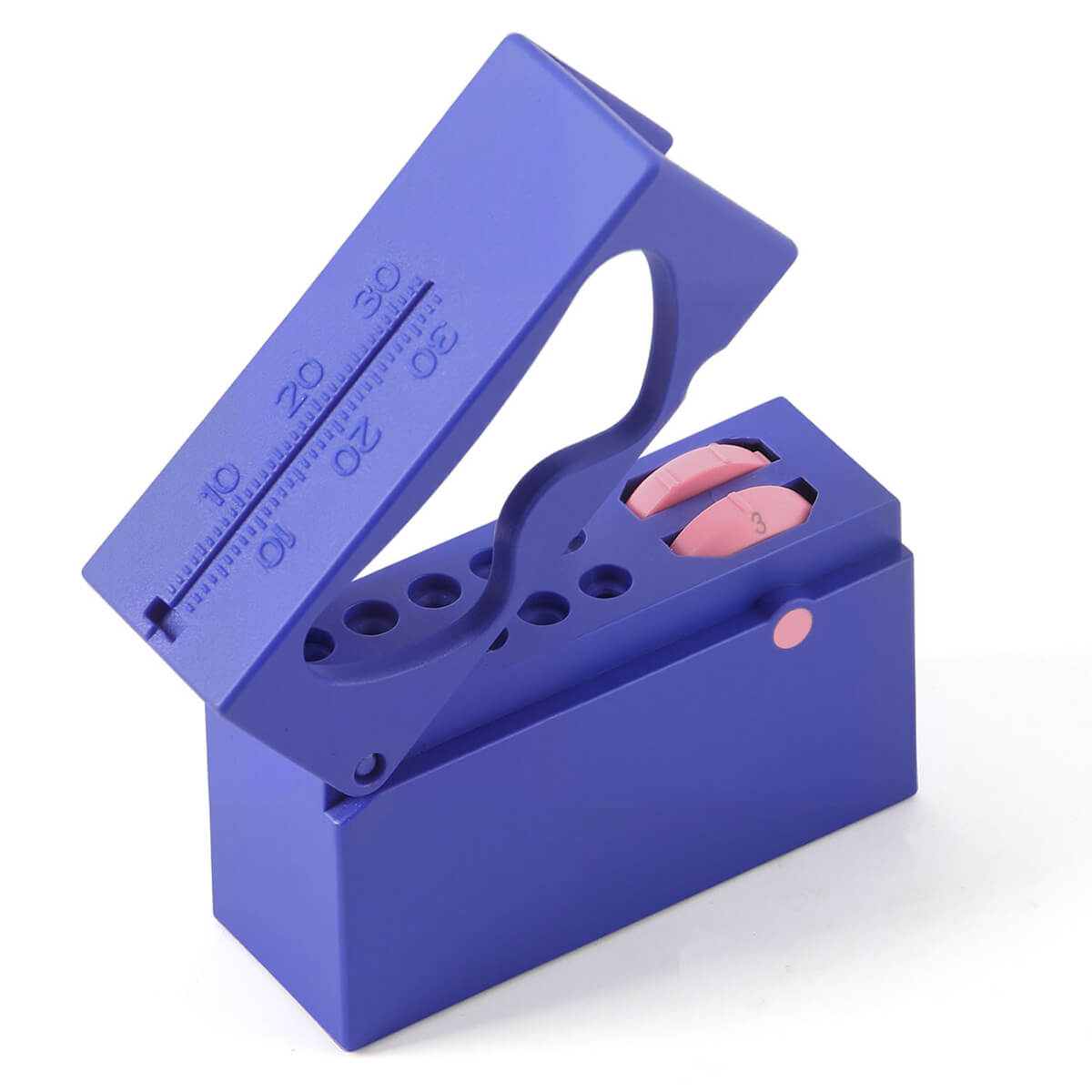 Dental 10 Holes Endo Files Disinfection Box With Memory Holder & Measuring Counter - azdentall.com