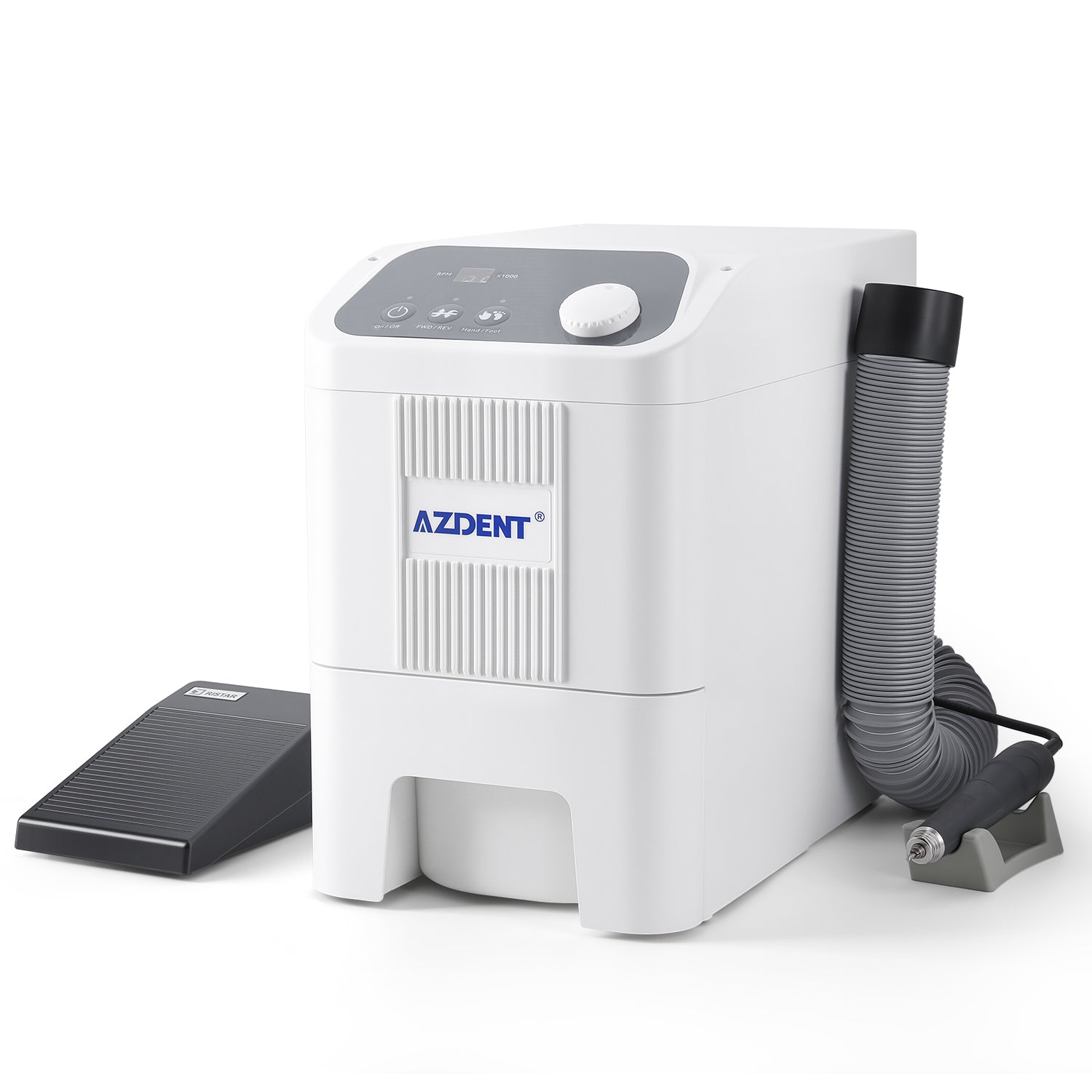 AZDENT 230W Dental 2-in-1 Dust Suction Machine Brushless DC Micromotor Polishing Machine - azdentall.com