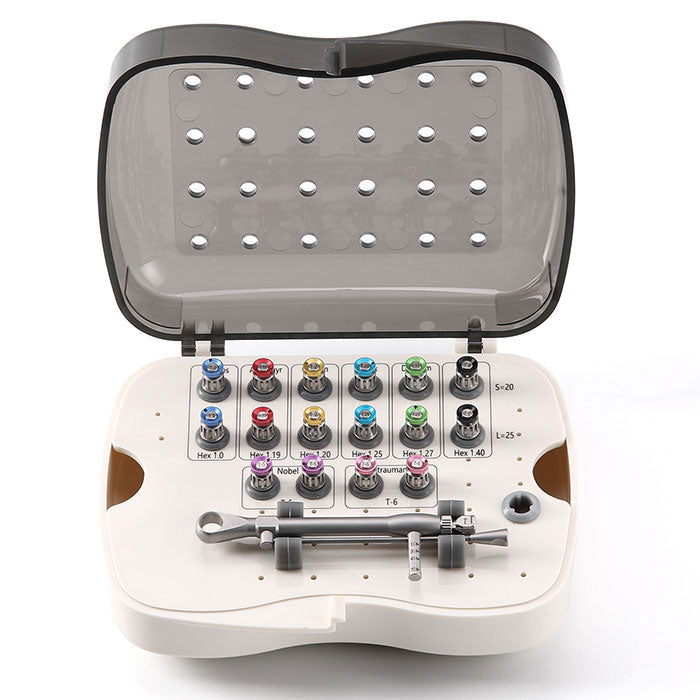 Dental Universal Implant Driver Kit 16pcs Drivers With Torque Wrench 1 ...
