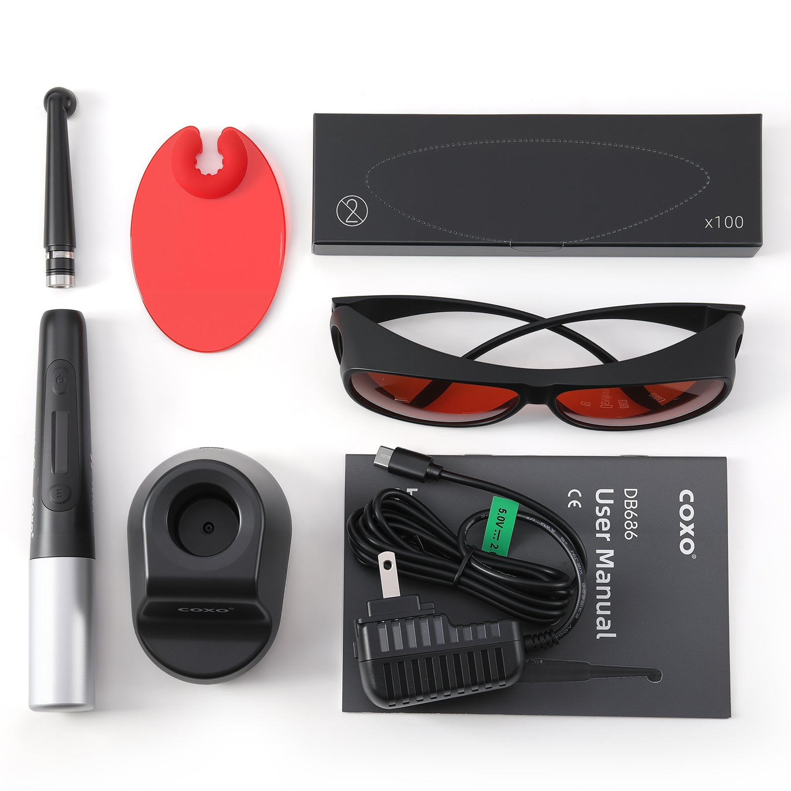 COXO LED Wireless Curing Light Lamp DB686 Halo with Caries Detector - azdentall.com