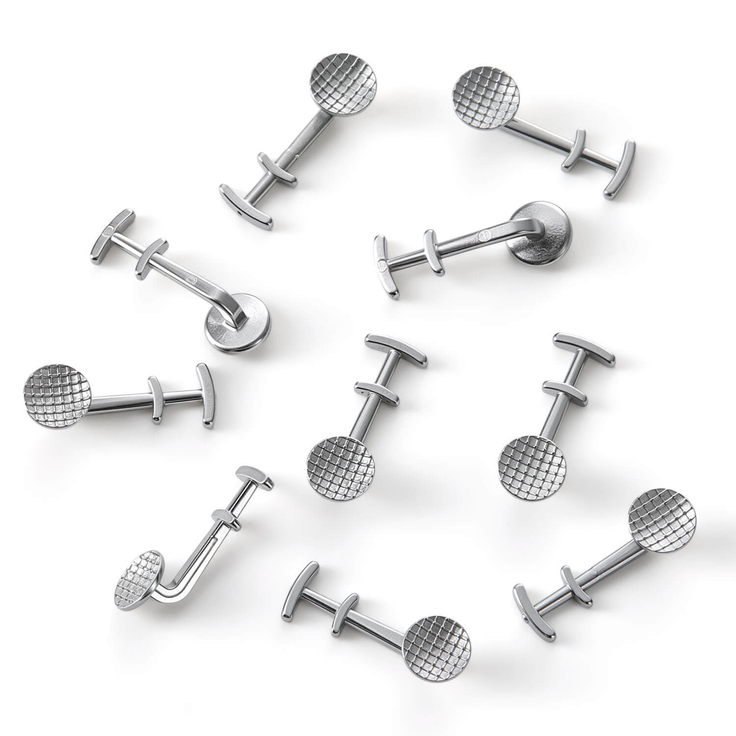 AZDENT Orthodontic Multi Hook Lingual Buttons Bondable Monoblock Round Base 10pcs/Bag - azdentall.com