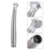 Dental LED High Speed Handpiece, 2/4 Hole, E-generator, Push Button, Four Water Spray. Standard head. Ceramic bearing. - azdentall.com