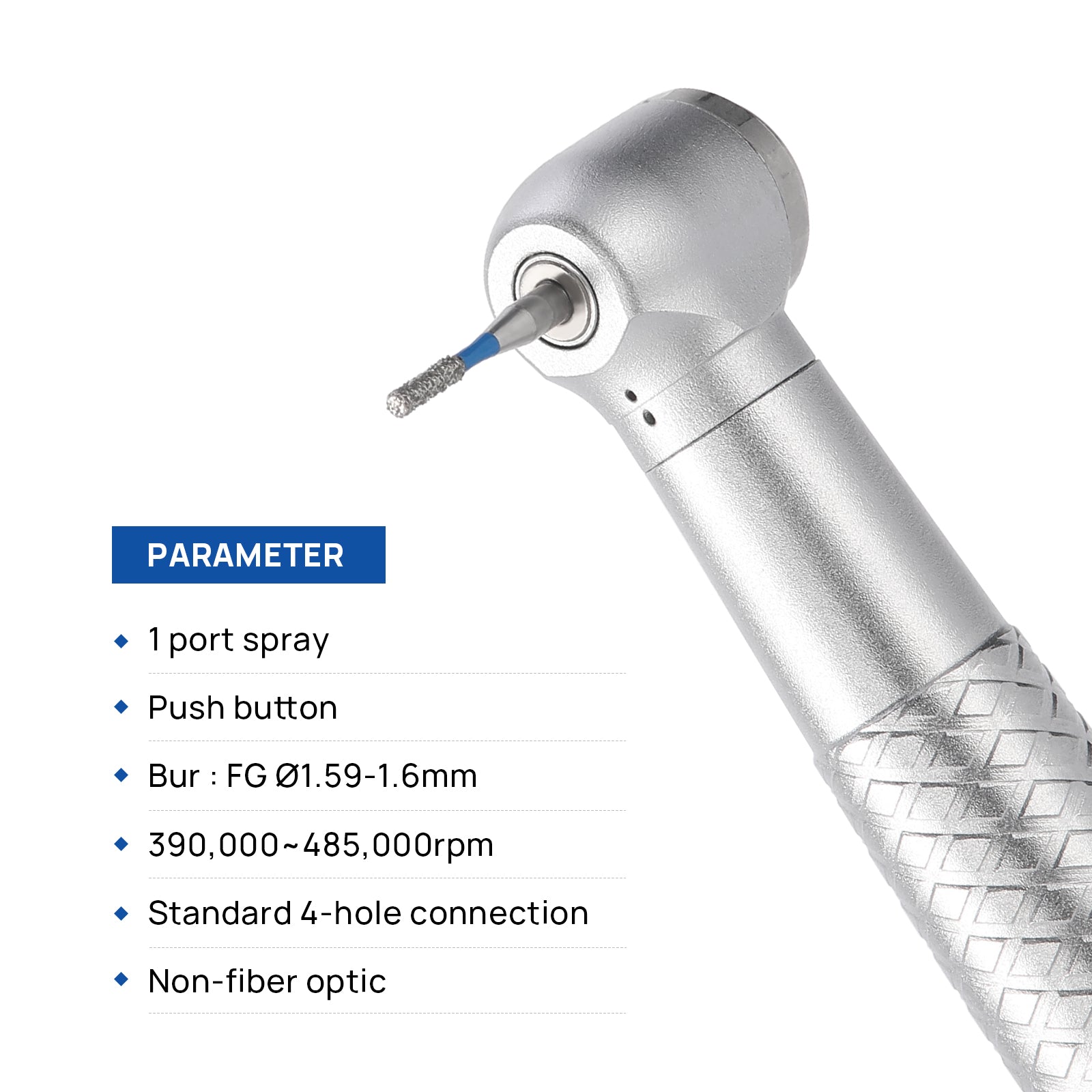 COXO Mini Head High Speed Air Turbine Handpiece with 4 Holes Coupler CX207-B - azdentall.com