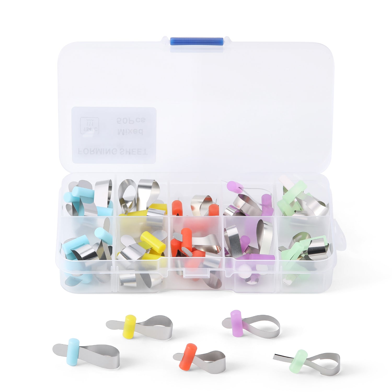 Orthodontic Sectional Contoured Dental Forming Sheet Metal Matrice Polyester Assorted Models 50Pcs/Set - azdentall.com