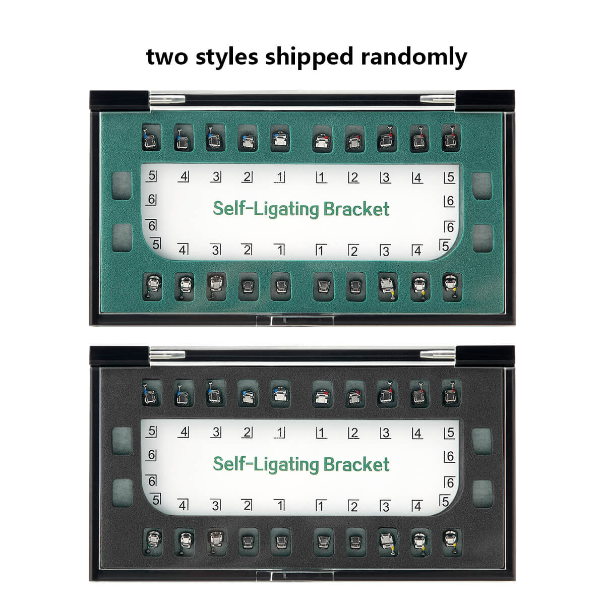 Dental Metal Self Ligating Monoblock Bracket Roth/MBT .022 Hooks 345 20Pcs/Box - azdentall.com