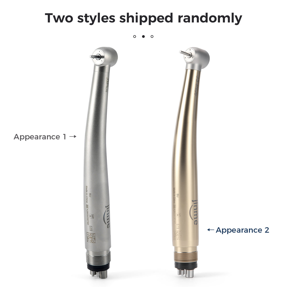Jinme J3 Plus-SU High Speed Air Turbine Handpiece Standard Head 3 Port Spray 4 Hole