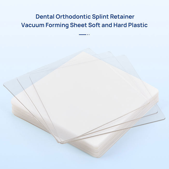 Dental Orthodontic Splint Retainer Vacuum Forming Sheet Soft and Hard Plastic Clear 5"x5" - azdentall.com
