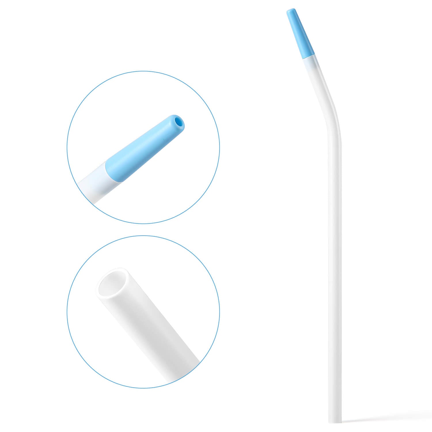Disposable Dental Saliva Ejector Surgical Aspirator Suction Tips with Adapter 25pcs/box - azdentall.com