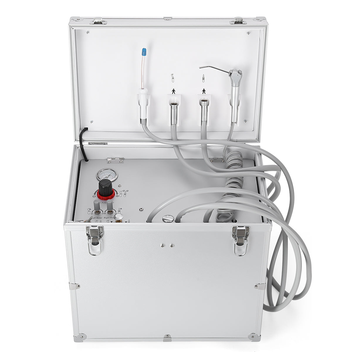 Portable Dental Turbine Machine Dental Delivery Unit Suction System 4 Holes - azdentall.com