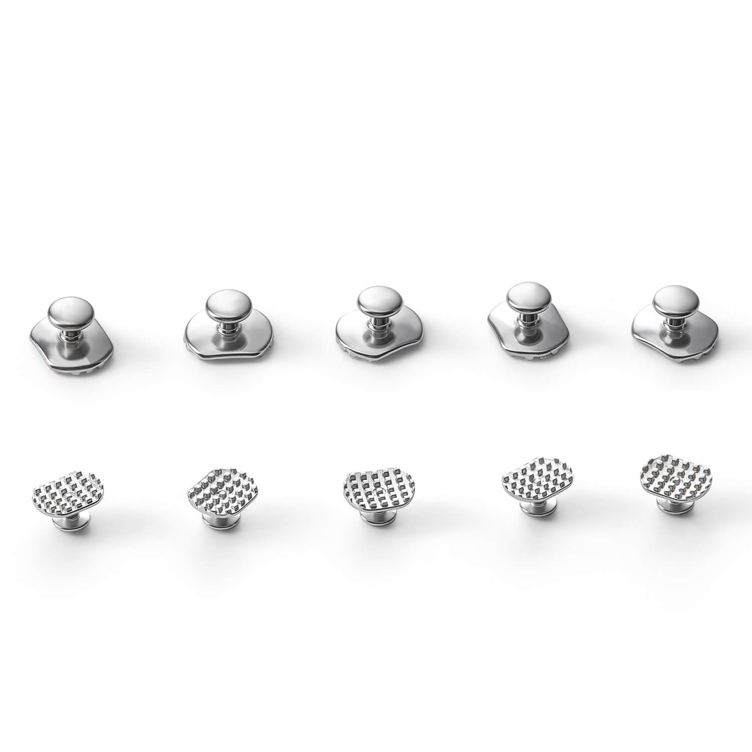 Materiale Ortodontico Laboratorio Bottoni Ortodontici Linguali In Metallo AZDENT – Confezione Da 5 Sacchetti, Base Rettangolare/rotonda Boutons De Manchette - Foto 10