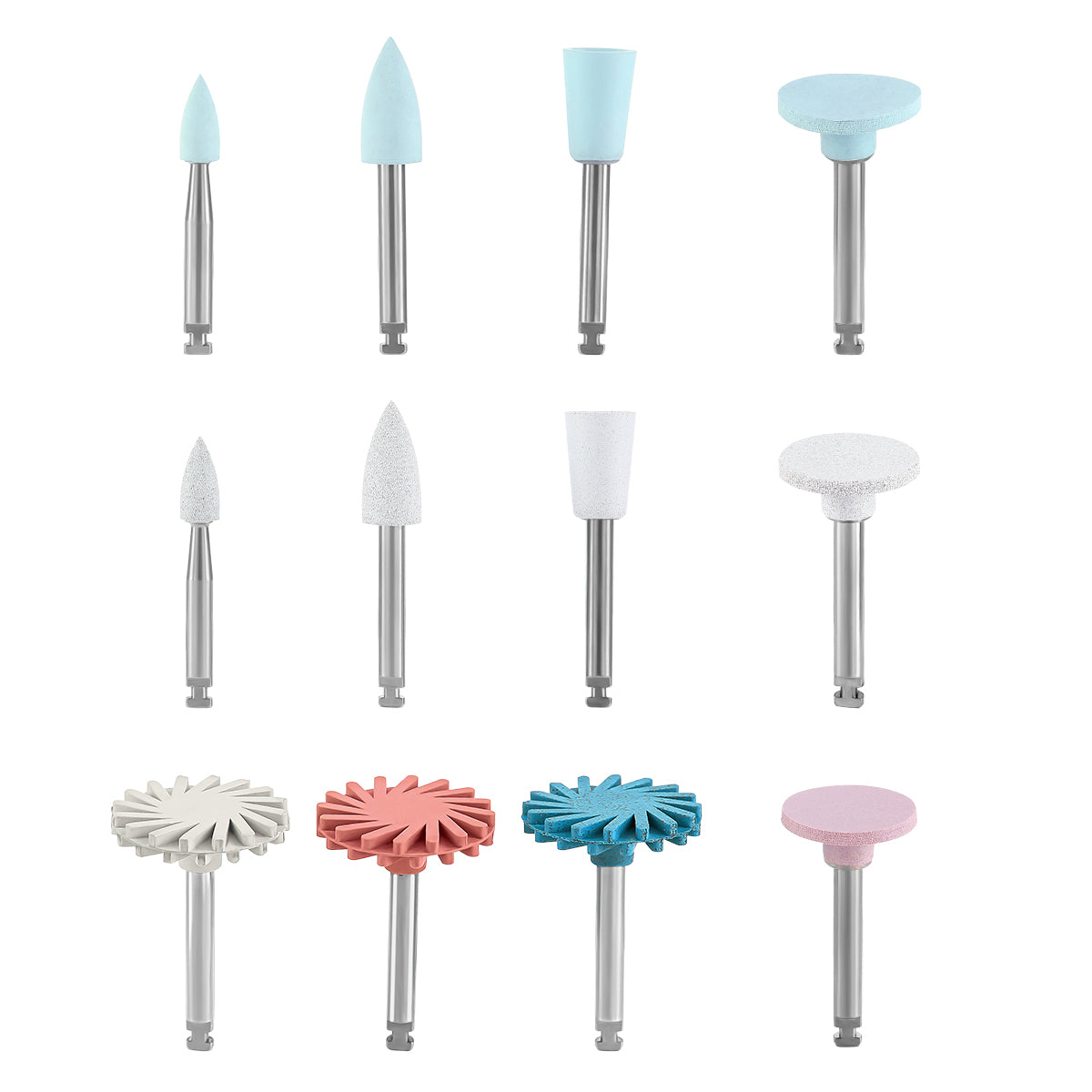 Dental Composite Polishing Kit RA 2.35MM Finishing Polishers for Contra Angle 12pcs/Box - azdentall.com