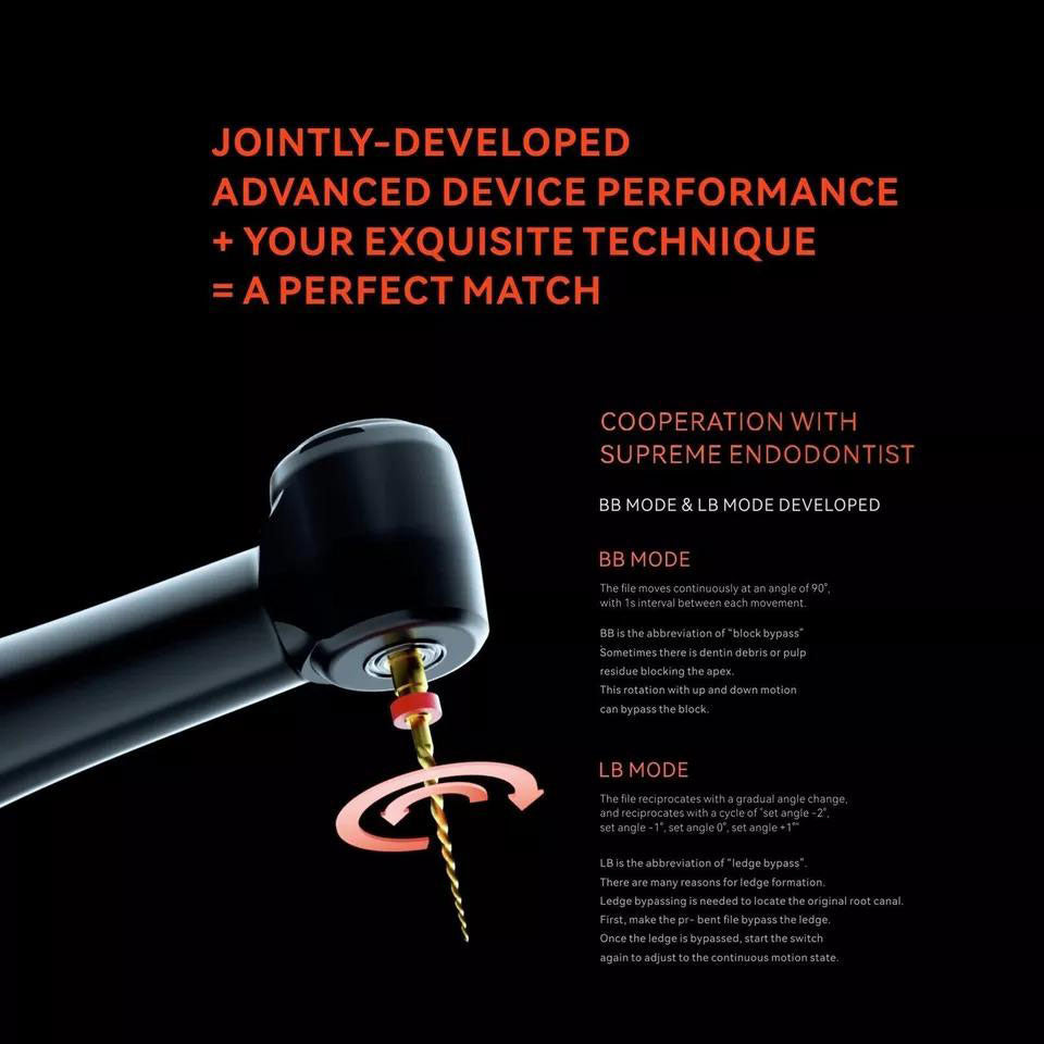 Woodpecker Dental Brushless Endo Motor with Apex Locator Smart A Orange/White - azdentall.com
