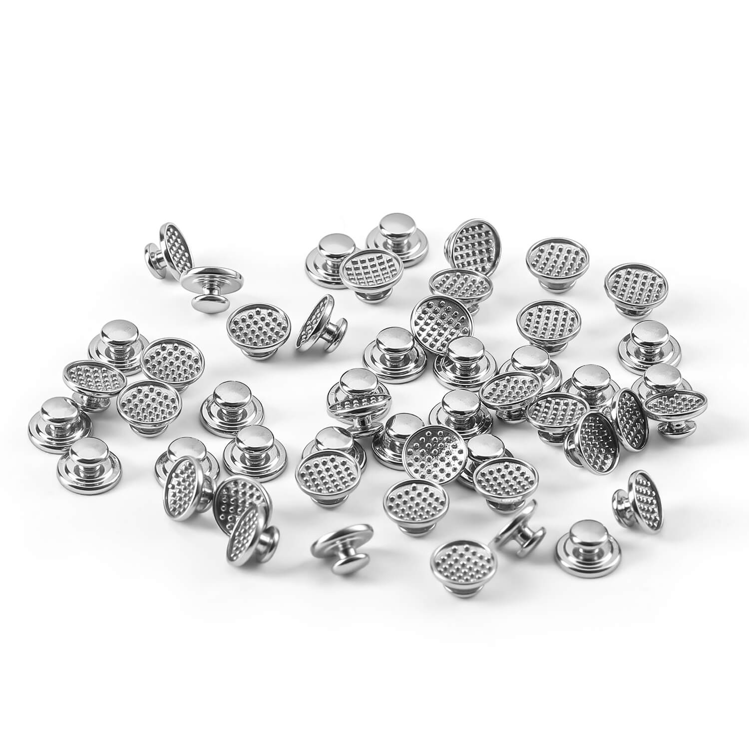 AZDENT Orthodontic Metal Lingual Button Monoblock Bondable Round 50pcs/Box - azdentall.com