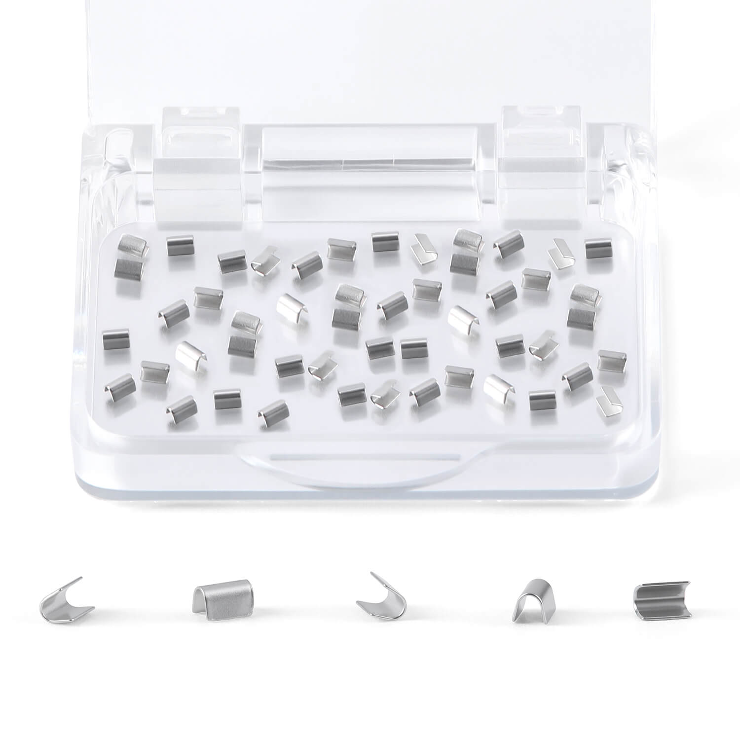 AZDENT Orthodontic Crimpable Mini /Split Stops Universal 50Pcs/Box  - azdentall.com