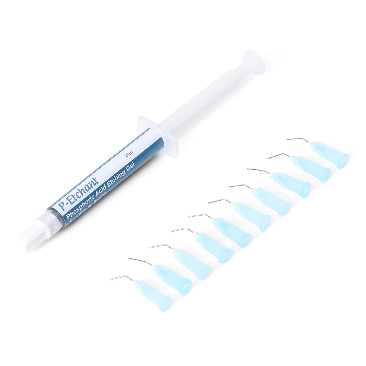 Dental 37% Phosphoric Acid Blue Etching Gel 3ml*1 Syringe & 10 Dispensing Tips - azdentall.com