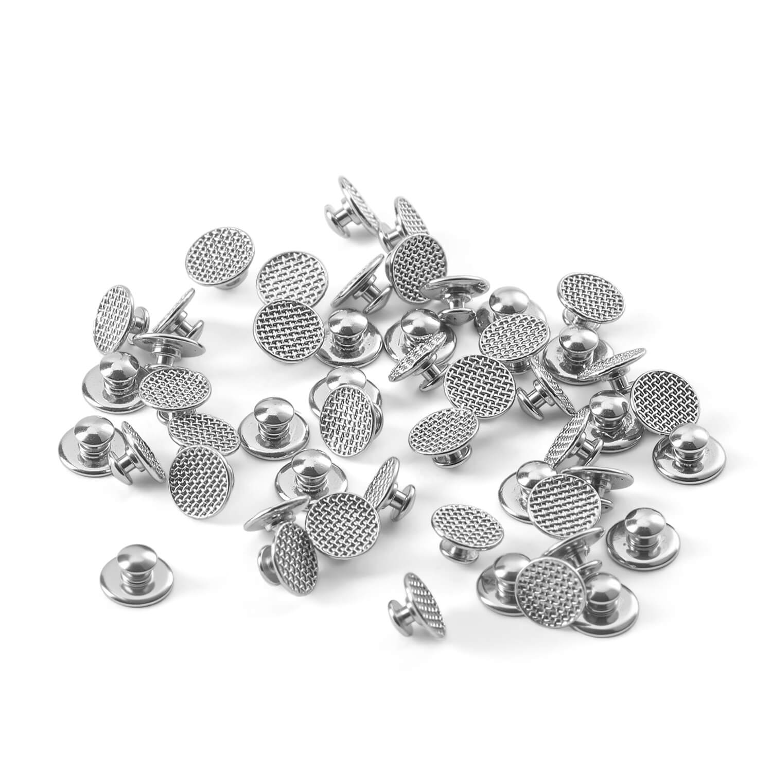 AZDENT Orthodontic Metal Lingual Button Bondable Round Base 50pcs/Box - azdentall.com