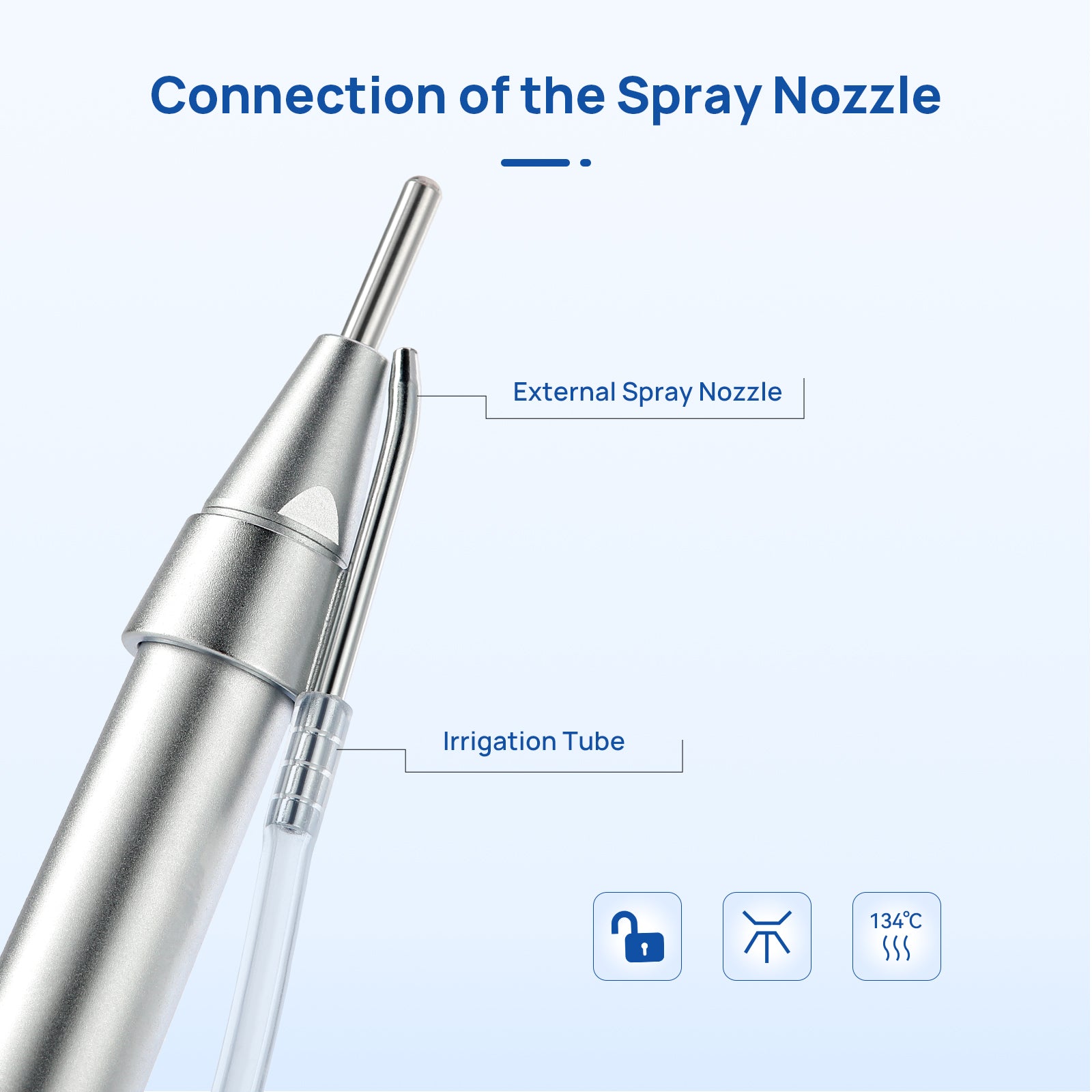 COXO Dental Surgical Operation 20°Straight Head Low Speed Handpiece 1:1 External - azdentall.com