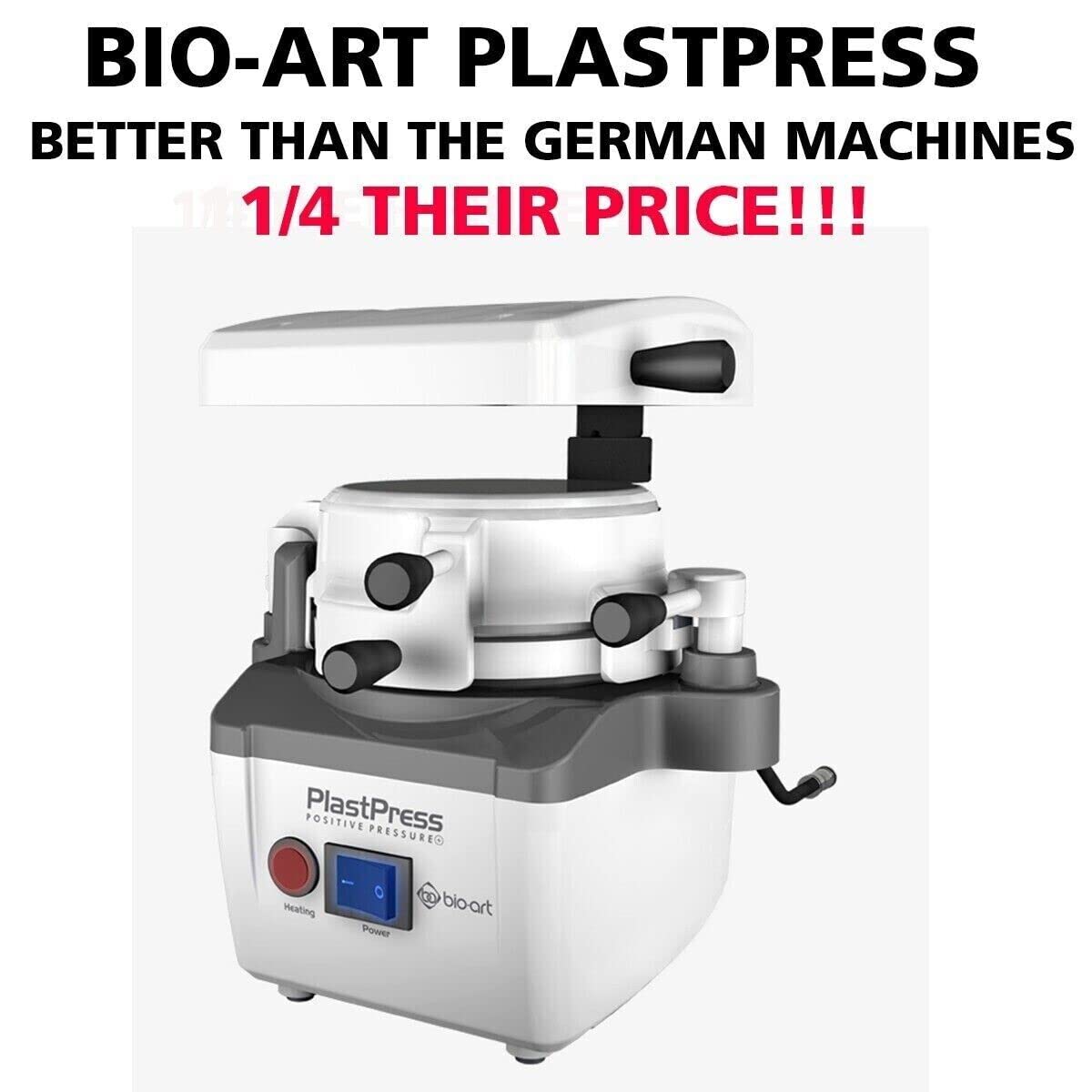 BIOART Dental Possitive Pressure PlastPress Vacuum Forming Machine Laboratory Heat Molding Equipment - azdentall.com