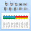 Dental Metal Self Ligating Monoblock Bracket Roth/MBT .022 Hooks 345 20Pcs/Box - azdentall.com