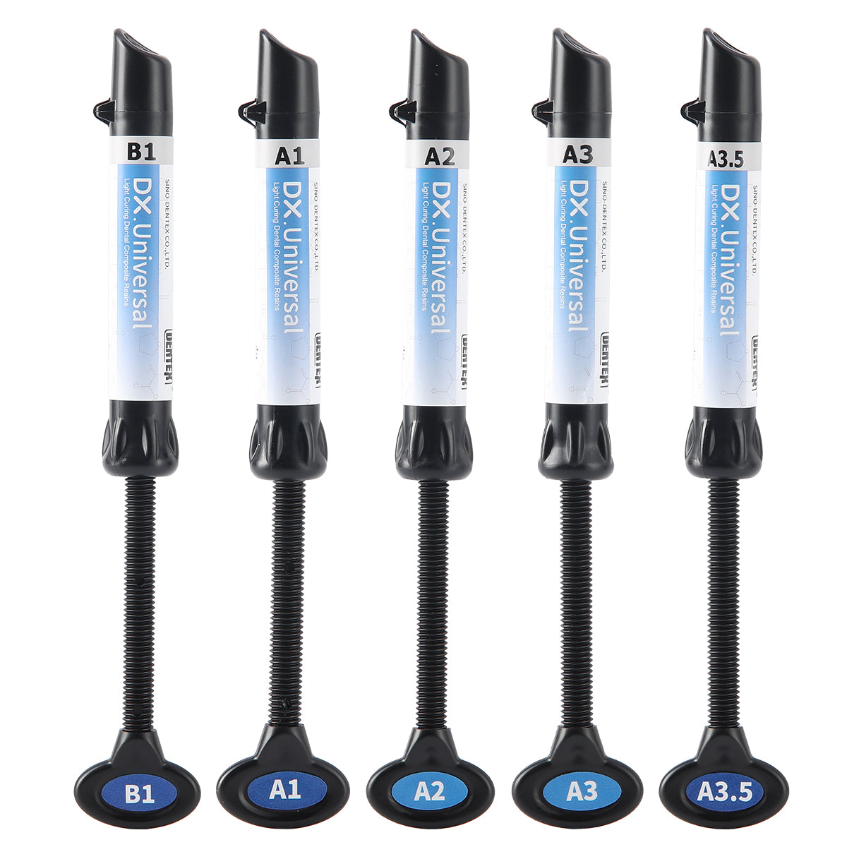 Light Cure Hybrid Dental Resin Composite 5 Syringe Kit A1 A2 A3 A3.5 B1 - azdentall.com