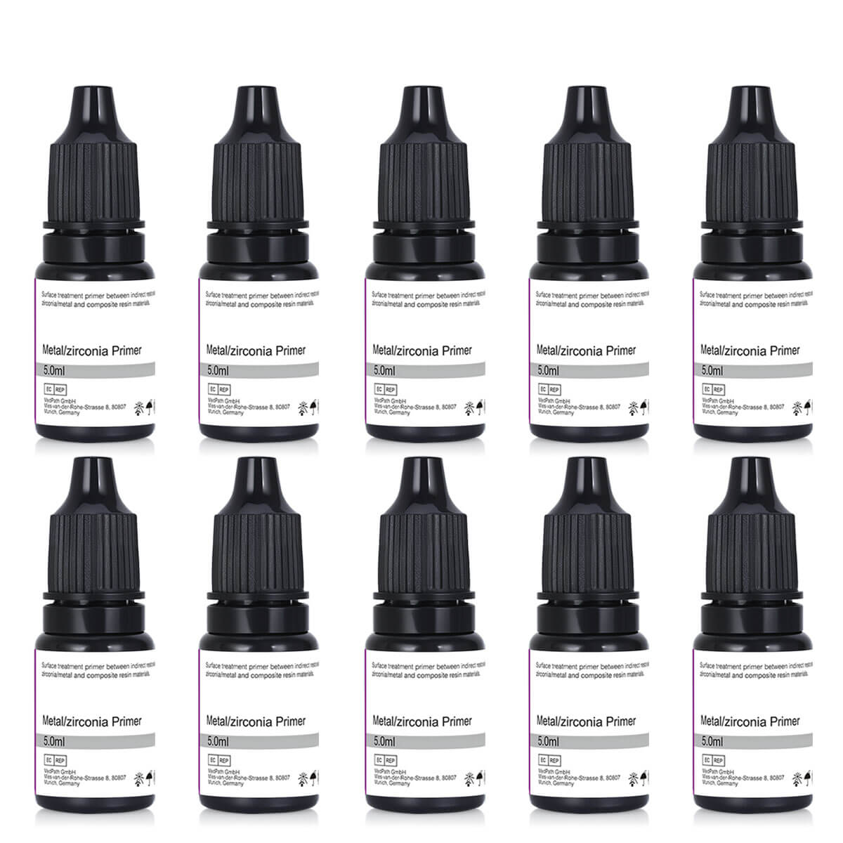 10pcsDental Metal Zirconia Primer 5ml/Bottle - azdentall.com