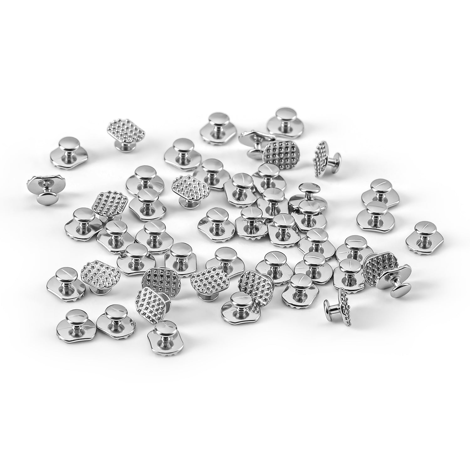AZDENT Orthodontic Metal Lingual Button Monoblock Bondable Rectangular 50pcs/Box - azdentall.com