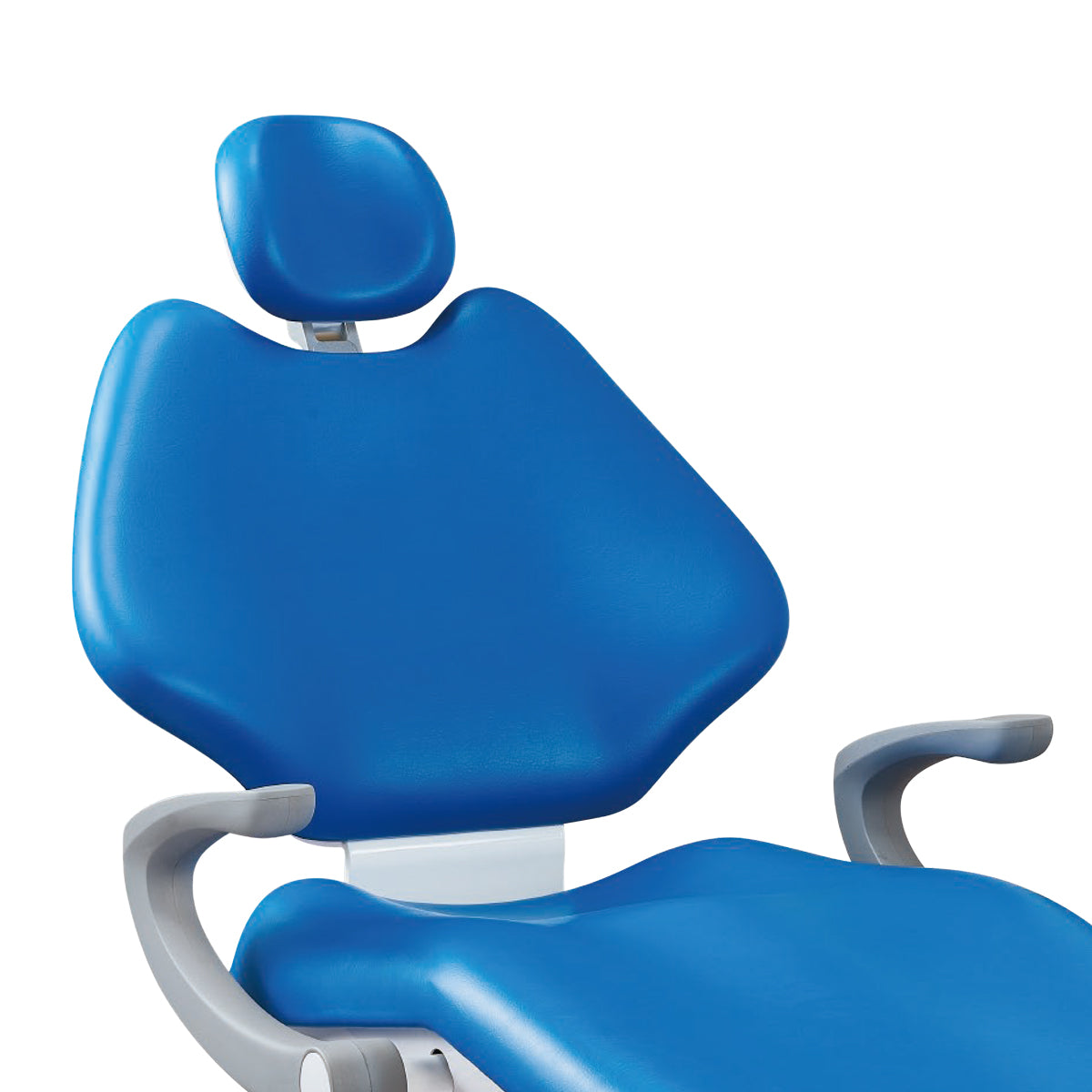 Dental Chair Unit QL2028III-2024 DC Motor Computer Controlled PU Hard Leather w/ Dentist Stool Dark Blue - azdentall.com