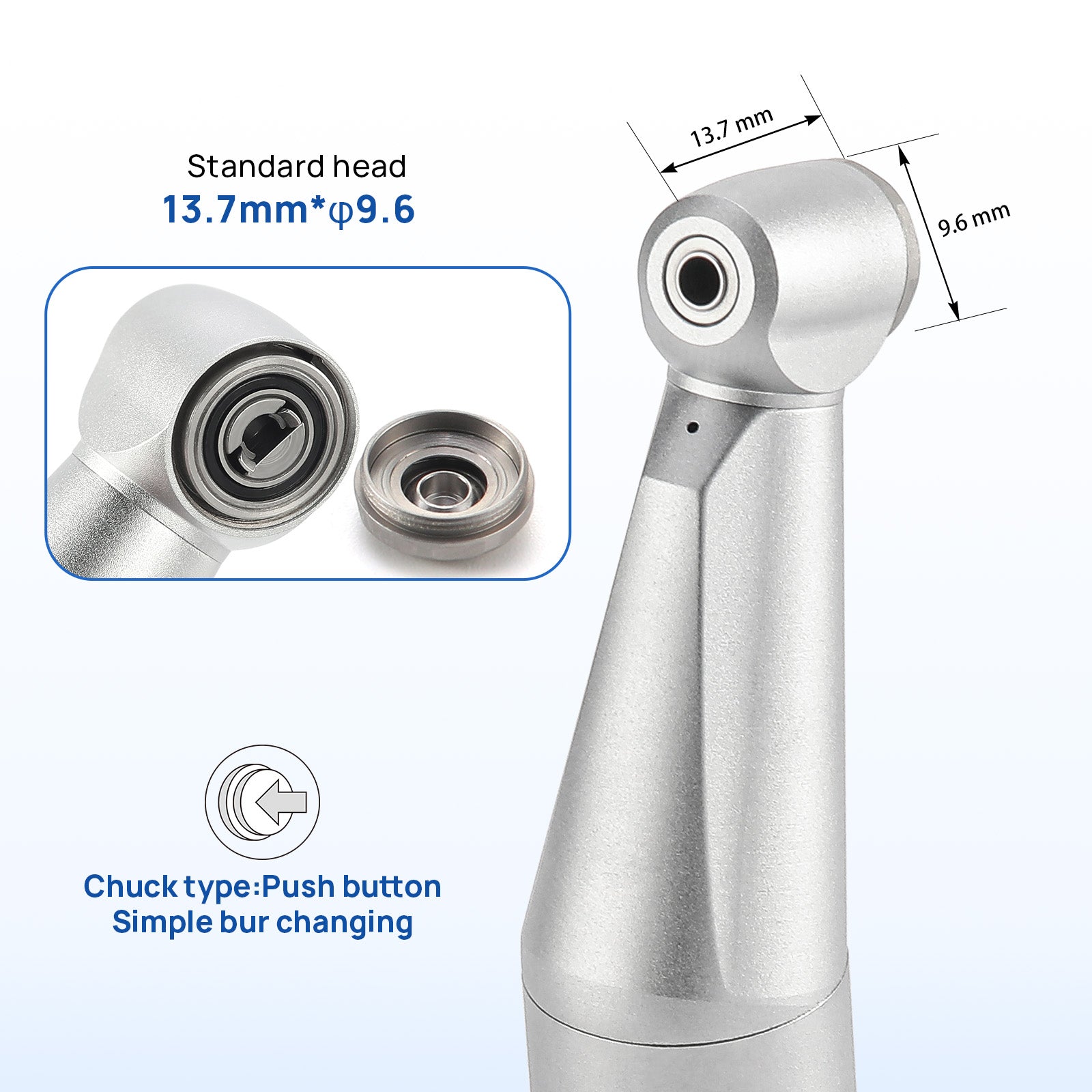 COXO Dental 1:1 Low Speed Electric Handpiece Contra Angle - azdentall.com