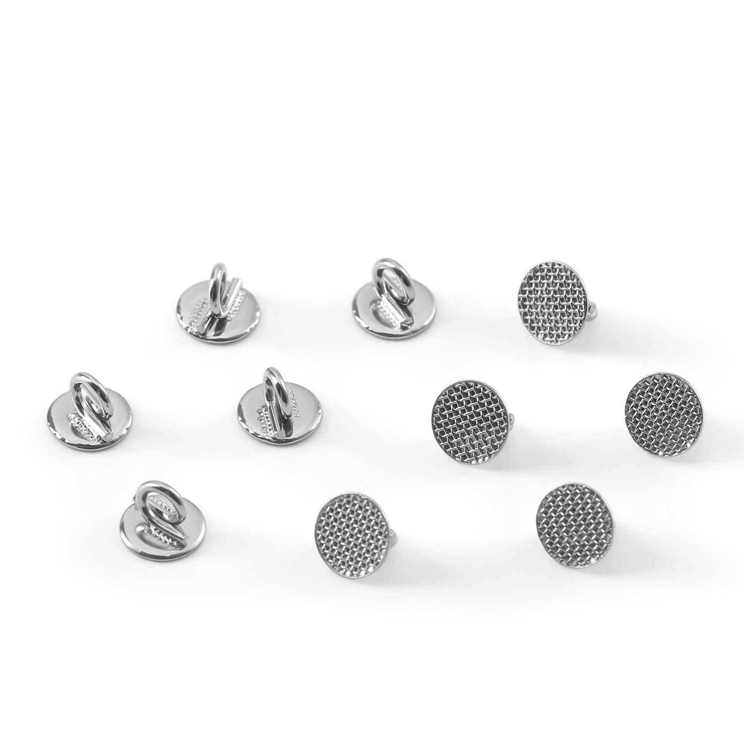 AZDENT Orthodontic Metal Lingual Button Direct Bond Eyelet Round Base 50pcs/Box - azdentall.com