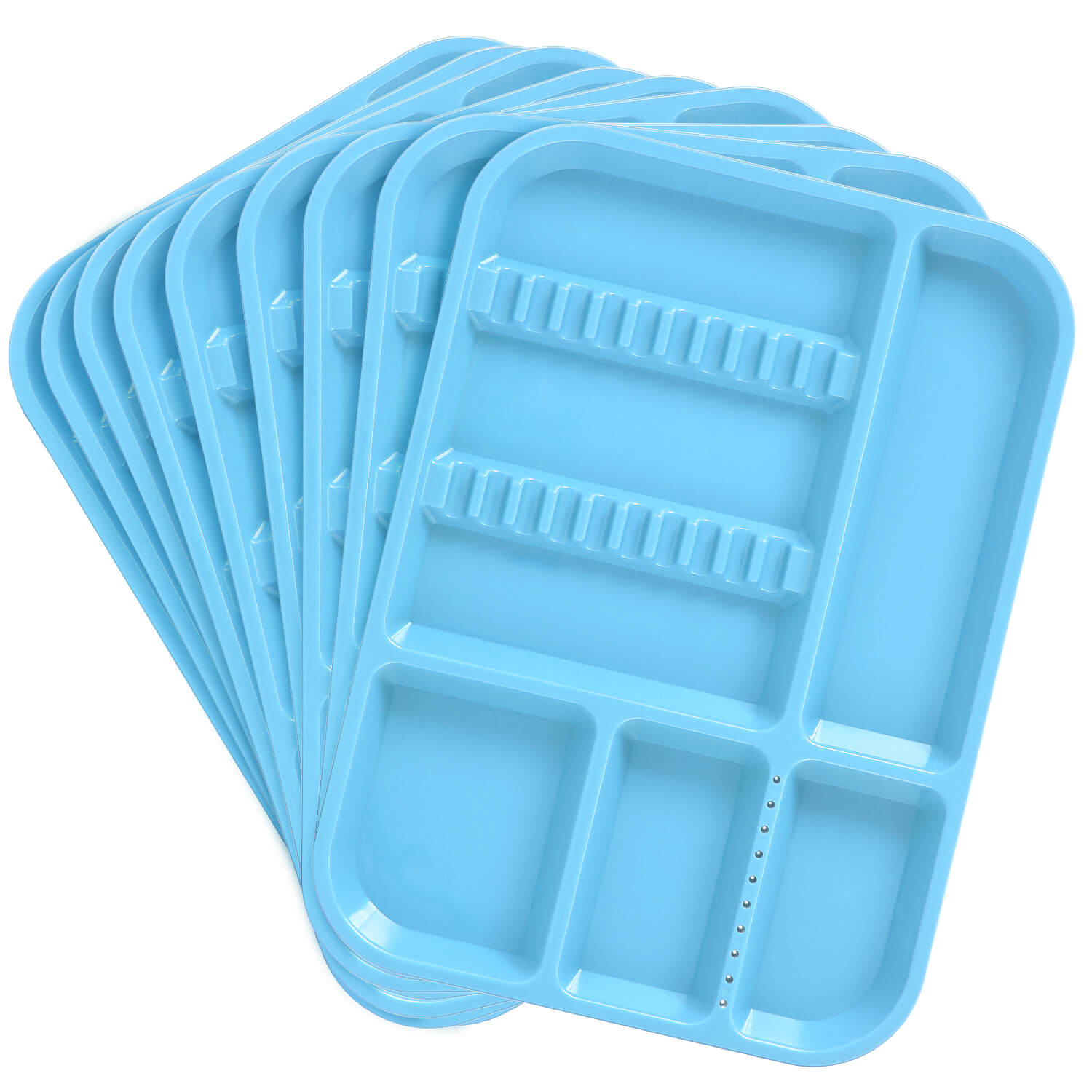 Dental Instrument Divided Tray Autoclavable Plastic Separate Setup Tray - azdentall.com