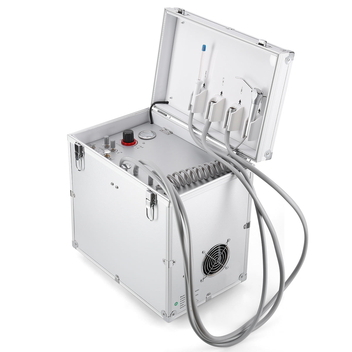 Portable Dental Turbine Machine Dental Delivery Unit Suction System 4 Holes - azdentall.com