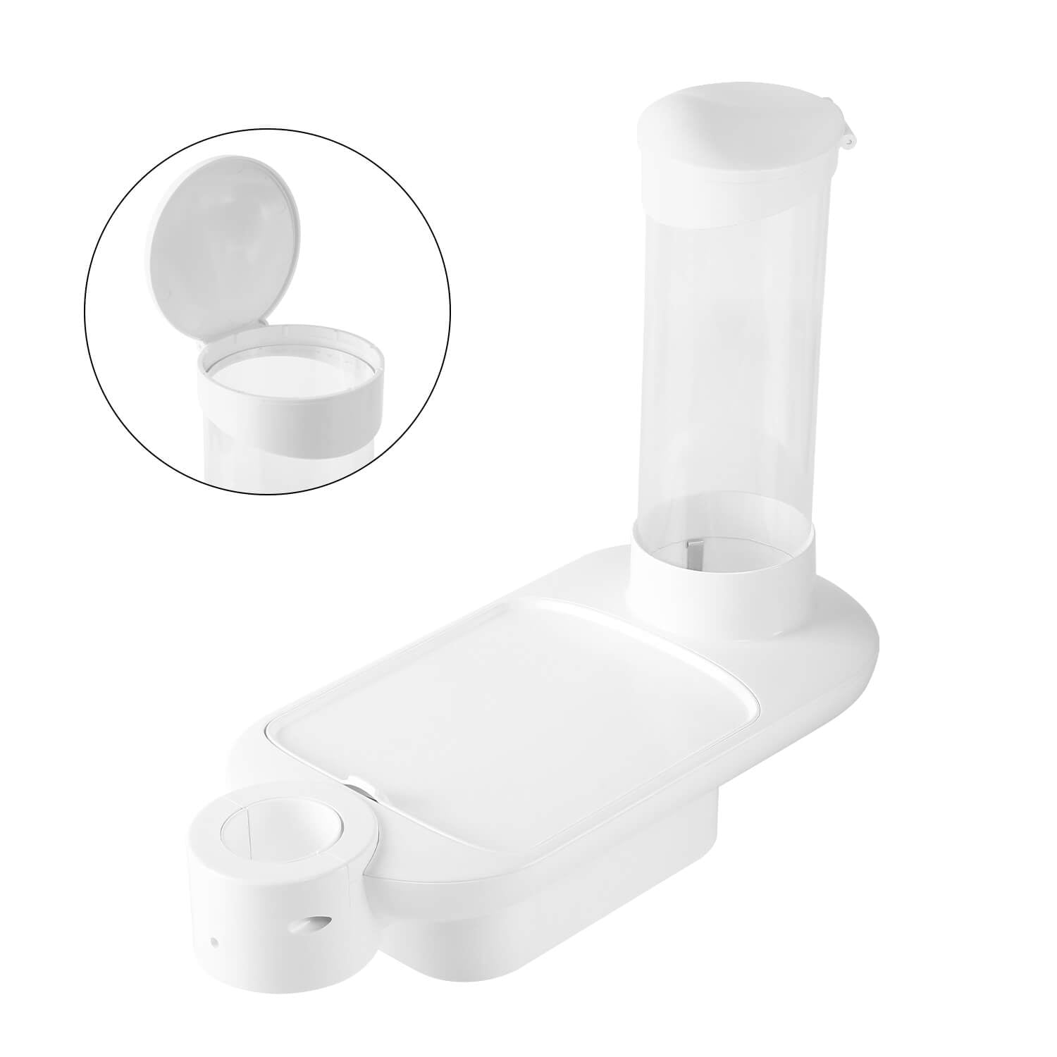 Dental Deluxe 3-in-1 Post Mounted Rectangle Tray Fits 45/50mm Dental Chair Light Post - azdentall.com