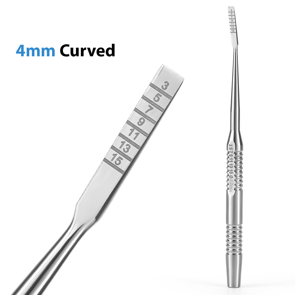 Dental Implant Surgery Splitting Bone Chisel Set Curved Straight 4pcs/Set - azdentall.com