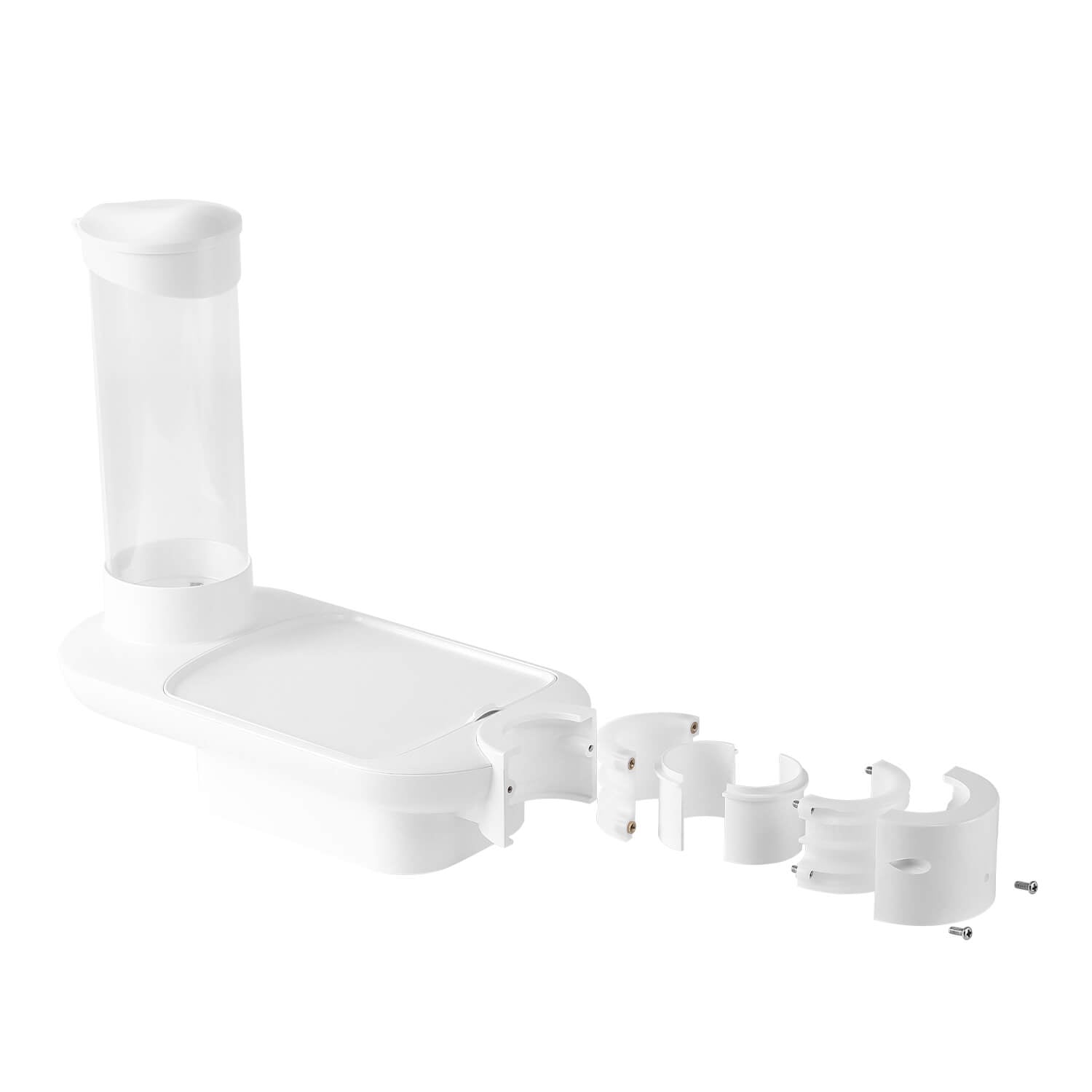 Dental Deluxe 3-in-1 Post Mounted Rectangle Tray Fits 45/50mm Dental Chair Light Post - azdentall.com