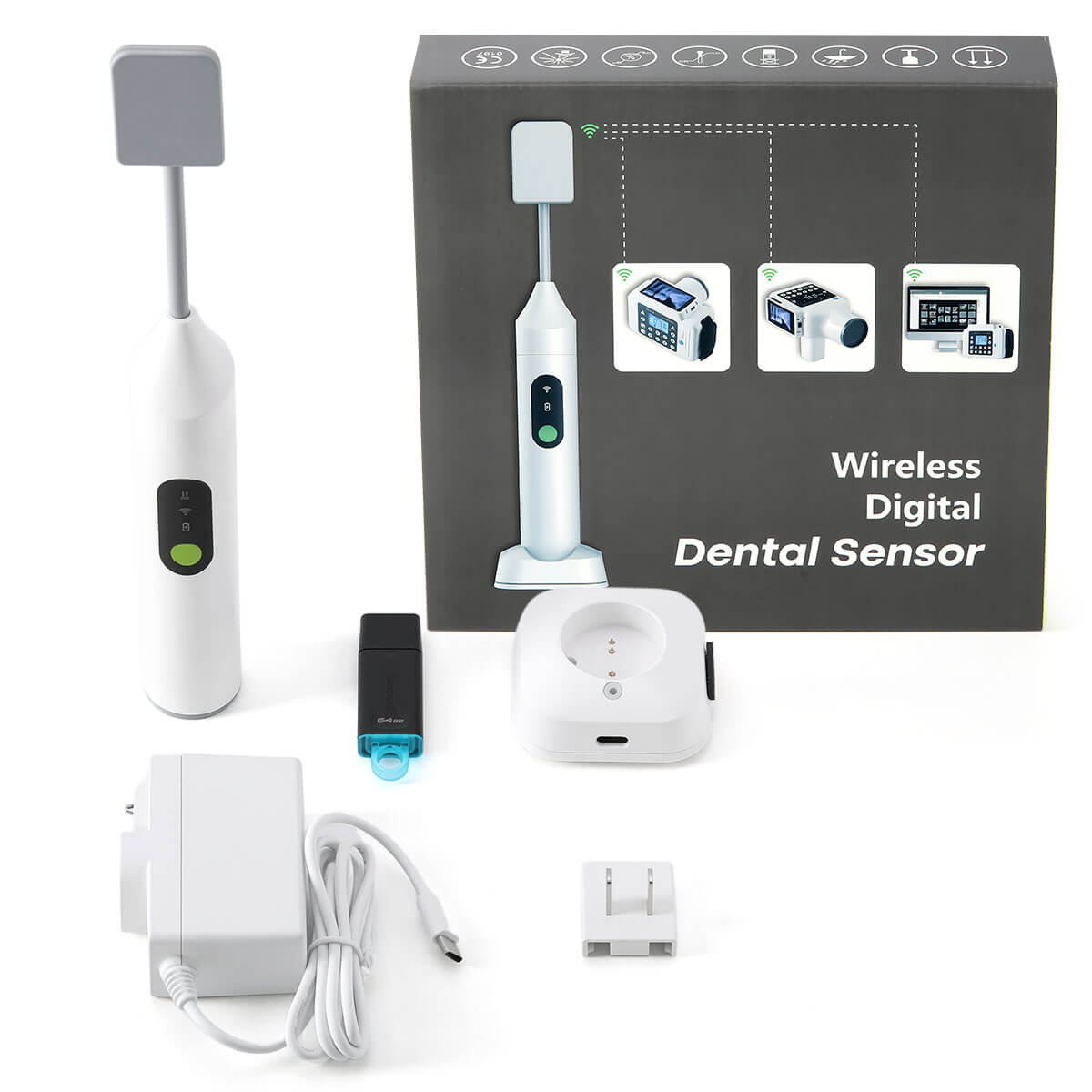 Portable Dental Wireless Intraoral X-Ray Sensor HD Image COX-2636WL - azdentall.com